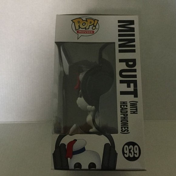 NEW Ghostbusters Mini Puft with Headphones Exclusive Funko Pop Figure #939 - Picture 6 of 8